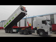 20 CBM 2 оси Дэмп-прицеп/Задний наклона прицеп Максимальная полезная нагрузка 60Т индивидуальная прямая продажа